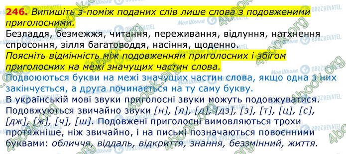 ГДЗ Укр мова 10 класс страница 246